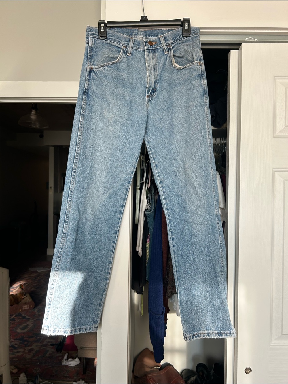 Classic Light Blue Straight-Leg Jeans